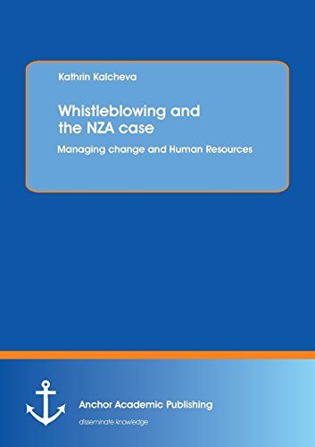 Whistleblowing And The Nza Case [Paperback]