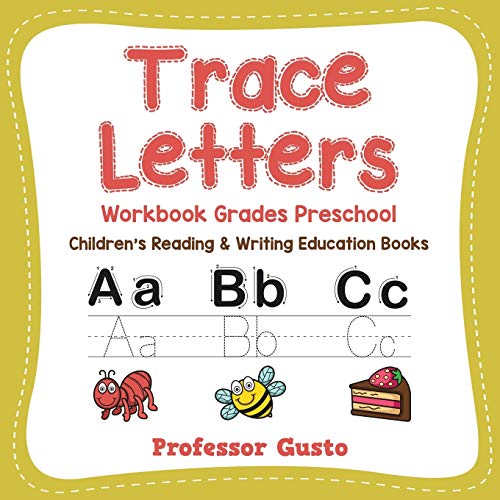 Trace Letters Workbook Grades Preschool  Children's Reading & Writing Education [Paperback]