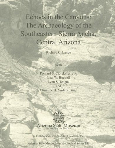 Echoes In The Canyons The Archaeology Of The Southeastern Sierra Ancha, Central [Paperback]