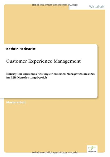 Customer Experience Management (german Edition) [Paperback]