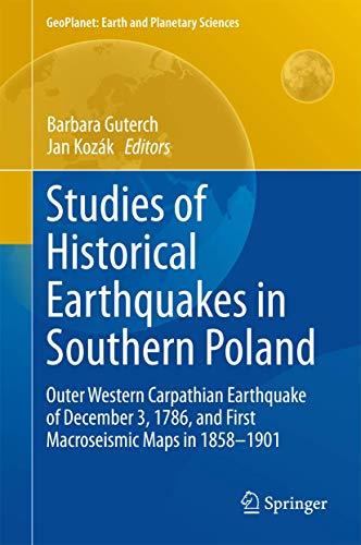 Studies of Historical Earthquakes in Southern Poland Outer Western Carpathian E [Hardcover]