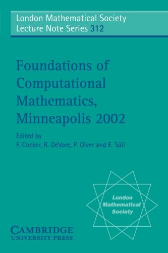 Foundations of Computational Mathematics, Minneapolis 2002 [Paperback]