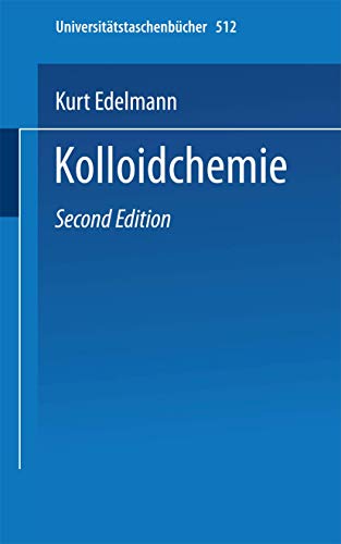 Kolloidchemie [Paperback]
