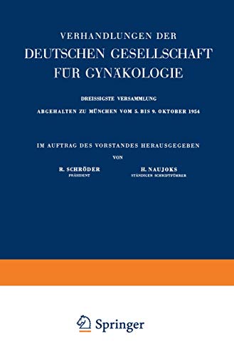 Archiv fr Gynkologie Organ der Deutschen Gesellschaft fr Gynkologie [Paperback]