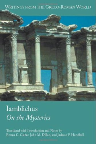 Iamblichus On The Mysteries (writings From The Greco-Roman World, V. 4.) [Paperback]
