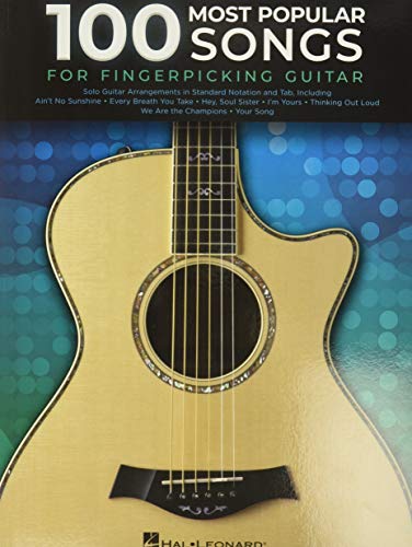 100 Most Popular Songs for Fingerpicking Guitar Solo Guitar Arrangements in Sta [Paperback]