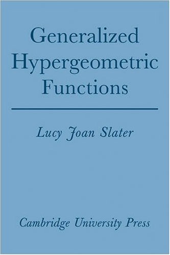 Generalized Hypergeometric Functions [Paperback]
