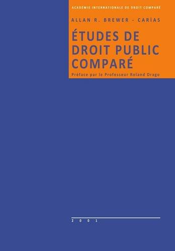 Etudes De Droit Public Compare (english And French Edition) [Paperback]