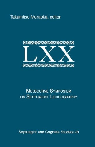 Melbourne Symposium on Septuagint Lexicography [Unknown]