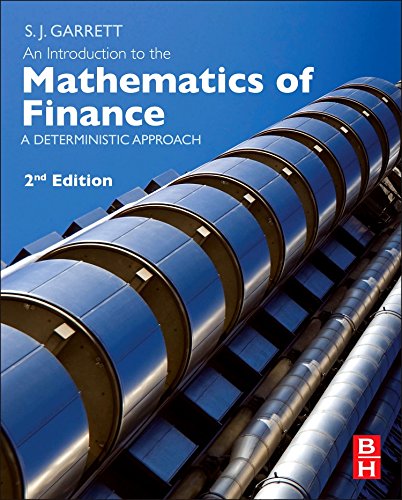 An Introduction to the Mathematics of Finance A Deterministic Approach [Paperback]