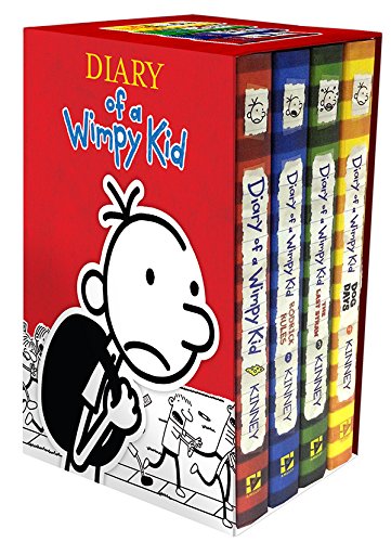 Diary of a Wimpy Kid Box of Books 1-4 Revised [Hardcover]