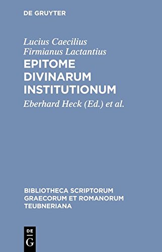 Epitome Divinarum Institutionum [Paperback]