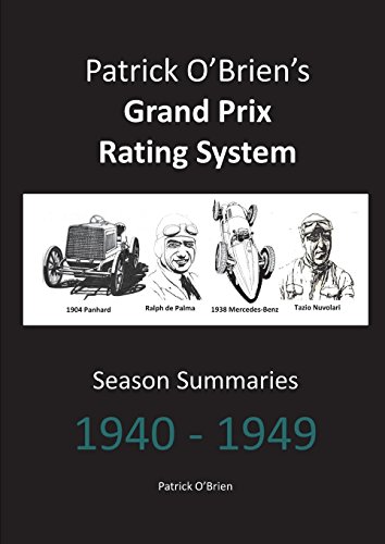 Patrick O'brien's Grand Prix Rating System Season Summaries 1940-1949 [Paperback]