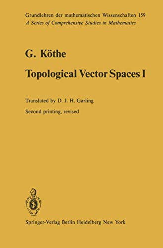 Topological Vector Spaces I [Paperback]