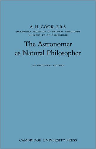 The Astronomer as Natural Philosopher [Paperback]