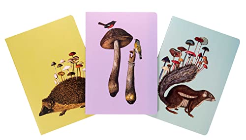 Art of Nature Fungi Sewn Notebook Collection (Set of 3) (Gifts for Mushroom En [Paperback]