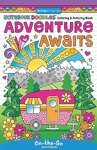 Notebook Doodles Adventure Awaits Coloring and Activity Book [Spiral bound]