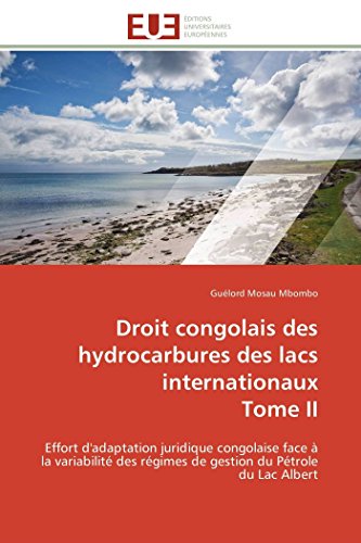 Droit Congolais Des Hydrocarbures Des Lacs Internationaux  Tome Ii Effort D'ada [Paperback]