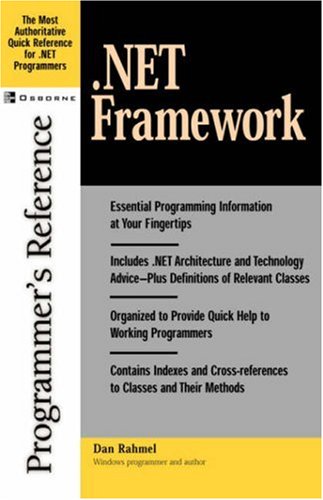 .Net Framework Programmer's Reference [Paperback]