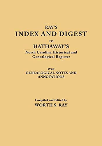 (4795) Lost Tribes Of North Carolina, Part 1 Index And Digest To Hathaway's Nor [Paperback]