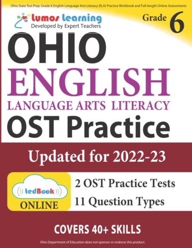 OST Test Prep Grade 6 English Language Arts Literacy (ELA) Practice Workbook an [Paperback]