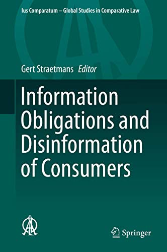 Information Obligations and Disinformation of Consumers [Hardcover]