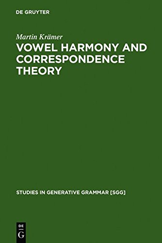 Vowel Harmony and Correspondence Theory [Hardcover]