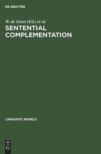 Proceedings of the International Conference on Sentential Complementation [Hardcover]