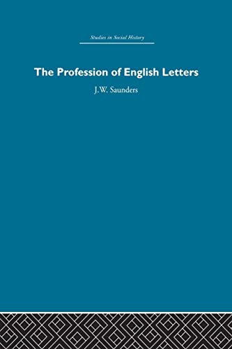 The Profession of English Letters [Paperback]
