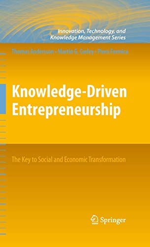 Knowledge-Driven Entrepreneurship The Key to Social and Economic Transformation [Paperback]