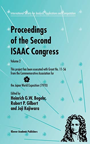 Proceedings of the Second ISAAC Congress Volume 2 This project has been execut [Hardcover]