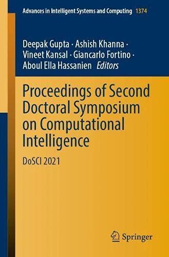 Proceedings of Second Doctoral Symposium on Computational Intelligence DoSCI 20 [Paperback]