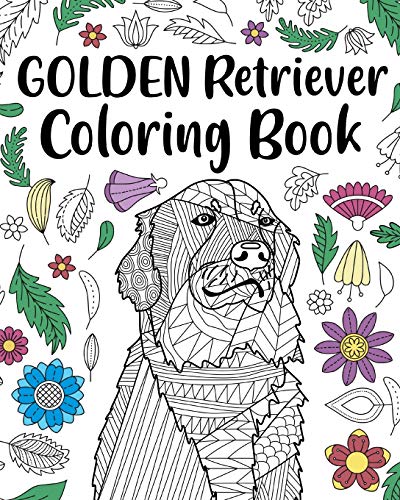 Golden Retriever Coloring Book [Paperback]