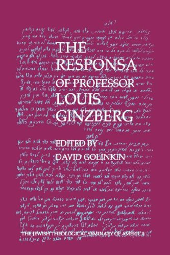 The Responsa Of Professor Louis Ginzberg (moreshet Series) [Hardcover]