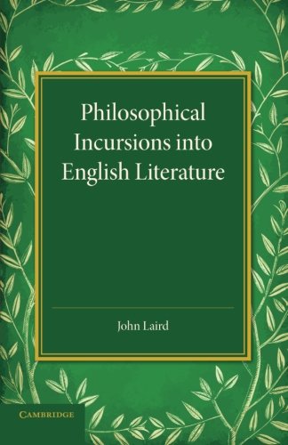 Philosophical Incursions into English Literature [Paperback]