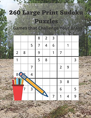 260 Large Print Sudoku Puzzles