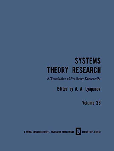 Systems Theory Research Problemy Kibernetiki [Paperback]