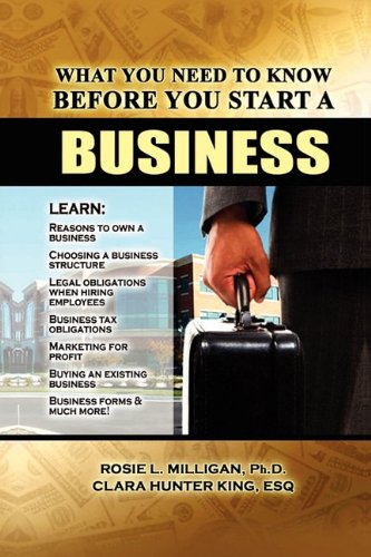 What You Need to Know Before You Start A Business [Paperback]