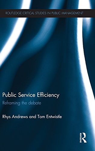 Public Service Efficiency Reframing the Debate [Hardcover]