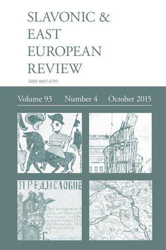 Slavonic & East European Review (93 4) October 2015 [Paperback]