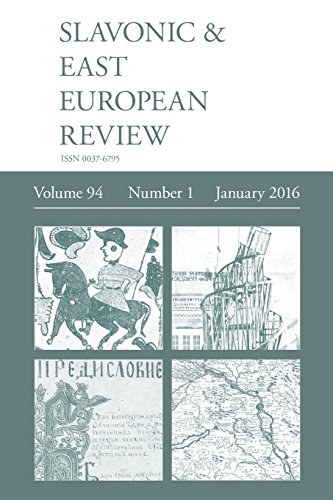 Slavonic & East European Review (94 1) January 2016 [Paperback]