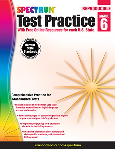 Test Practice, Grade 6 (spectrum) [Paperback]