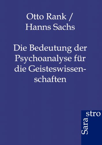 Bedeutung Der Psychoanalyse Fur Die Geisteswissenschaften (german Edition) [Paperback]