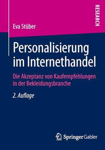 Personalisierung im Internethandel Die Akzeptanz von Kaufempfehlungen in der Be [Paperback]