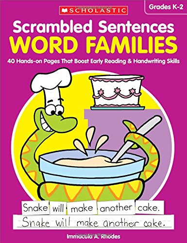 Scrambled Sentences Word Families 40 Hands-on Pages That Boost Early Reading & [Paperback]