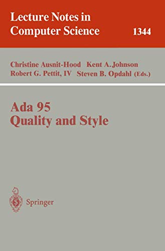 Ada 95, Quality and Style Guidelines for Professional Programmers [Paperback]
