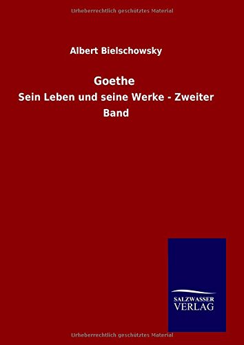 Goethe (german Edition) [Hardcover]