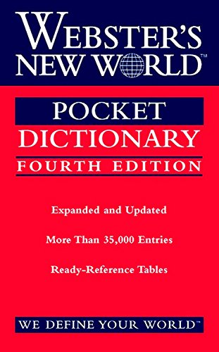 Webster's New World Pocket Dictionary, Fourth Edition [Paperback]