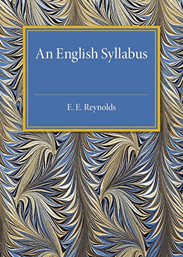 An English Syllabus [Paperback]