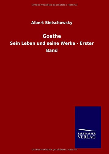 Goethe (german Edition) [Hardcover]